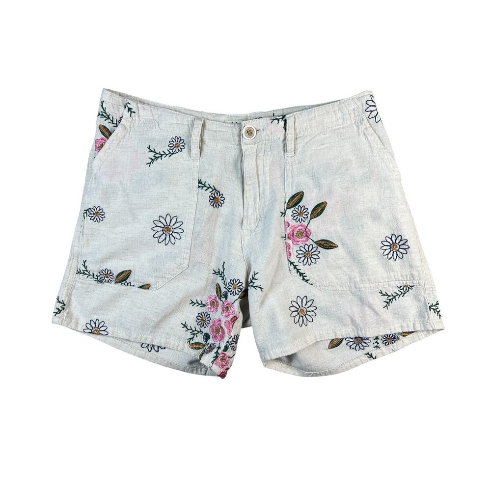 Dylan 100% Cotton Embroidered Shorts  Size 4  Mid-Rise  D5W122SS90